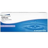Bausch + Lomb SofLens Daily Disposable Tageslinsen, sphärische Kontaktlinsen, weich, 30 Stück BC 8.6 mm / DIA 14.2 / -2.50 Diop