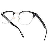 Amazon Brand –Eono Blaulichtfilter Brille anti Blaulicht von Computer Gaming PC-Nerd Brille ohne Stärke, Fake Brille für Damen Herren-UV Brillen gegen den von Asthenopie auslösenden Kopfschmerz