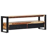 vidaXL Sheesham-Holz Massiv TV Schrank Tisch Board Möbel Fernsehschrank Fernsehtisch Lowboard Sideboard HiFi-Schrank 120x30x40cm Palisander