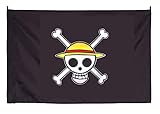 Multiculture Flagge mit Strohhut-Bande Wappen Strohhut Piraten Piratenbande
