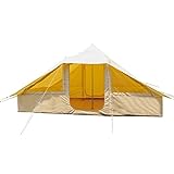 Glamping-Zelt – Wasserdichtes Glockenzelt mit Herdanschluss für Familiencamping in Allen Jahreszeiten. Jurtenzelt aus Baumwolle