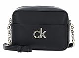 Calvin Klein Damen RE-Lock Crossovers, Ck Schwarz, Medium