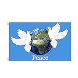 Verbreiten Sie Liebe Mit Einer Langlebigen Polyester Friedensflagge Die Für Schulen Und Versammlungen Format 90 X 150 cm Geeignet Ist