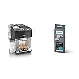 Siemens EQ.500 integral Kaffeevollautomat TQ507D03, 1.500 Watt, edelstahl & Reinigungstabletten TZ80001A, gründliche Reinigung, perfektes Aroma, für Kaffeevollautomaten der EQ.Serie, weiß