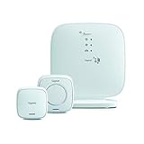 Gigaset Security Pack Einsteiger - Smart Home Alarmsystem zum Schutz Ihrer Haustür mit Basisstation, Türsensor und Alarmsirene - App Steuerung, weiß