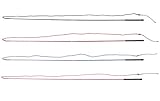 netproshop Fiberglas Longierpeitsche Teilbar Länge: 180cm + 200cm Schlag mit Gummigriff, Farbe:Rosa