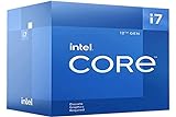 Intel Core i7-12700F 12. Generation Desktop Prozessor (Basistakt: 2.1GHz, 12 Kerne, LGA1700, RAM DDR4 und DDR5 bis zu 128GB) BX8071512700F
