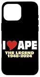 Hülle für iPhone 16 Pro Max I LOVE APE 50 The Legend 1948 - 2024 APE TM APE Herzschlag