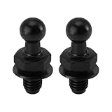 VGOL 2 Stück Motorhauben-Gasdruckfedern Schraube Gasdruckfederstange Schraube Kugelbolzen Stift Kompatibel mit VW Golf 3 4 5 6 7 OEM WHT006580