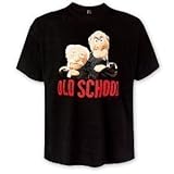 Muppets T-Shirt Grandmasters Statler & Waldorf Old School in schwarz (XL)