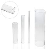 EH Design PLEXIGLAS® XT Rohr – farbloses, transparentes Kunststoff-Rohr aus Acrylglas XT klar – Zuschnitt 50/46mm, Länge 1.000mm