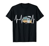 Camping Herzschlag mit Wohnwagen Camper T-Shirt
