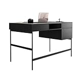 SHIJIE1701AA Schreibtisch Light Luxury Slate Schreibtisch 1.2m 1.4m Minimalist Home Office Schreibtisch PC. Workstation mit doppelten Schubladen und Ablagefächer Arbeitstabellen PC Tisch