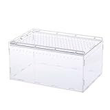 Transparente Acryl-Tanks für Eidechsen, Einsiedlerkrebse, Geckos, Frösche, Gehege, Brutkasten, Terrarienkäfig