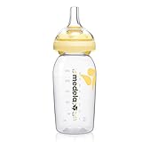 Medela Calma BPA-freier Milchsauger mit 250 ml Flasche – Für die gesamte Stillzeit – Unterstützt das natürliche Saugverhalten des Babys – Mit gefrier- und kühlschrankfester Flasche