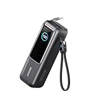 Anker Laptop Powerbank, 25000mAh 165W USB-C, 3X 100W USB-C Ports für Multi-Geräte-Ladeleistung, Integriertes + einziehbares Kabel, Für iPhone 17/16/15, MacBook, Samsung