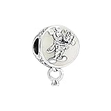 Pandora Disney Mickey Maus und Minnie Maus ewige Liebe Charm-Anhänger aus Sterling Silber, Breite: 11,7mm, 799395C01