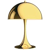 Panthella 320 Table Lamp, Louis Poulsen, Tischleuchte Entworfen von Verner Panton (Messing Metallisiert)