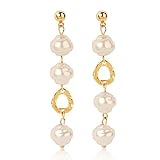 SeniorMar-UK Glänzende kleine Perle Perle Stil Weibliche Lange Quaste Baumeln Ohrringe Für Frauen Hochzeit Ohrhänger Modeschmuck Geschenke