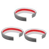 OUNONA 3St Schwellenrampe Bodenübergang für Rollstühle Schwellenübergang für Bodenbeläge bodenübergangsleiste Schritte kleiner Tritthocker Türen Heben Rampenmatten Türrampe PVC Light Grey
