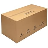 KK Verpackungen® Faltkartons, 2-wellig | 2 Stück, 1200 x 600 x 600 mm, Zweiwellige Versandkartons nach Fefco 0201 | Doppelwellige Kartons für den Paketversand
