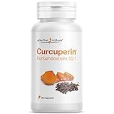 effective nature - Curcuperin - 90 vegane Kapseln - Kurkuma und Piperin - Extrakt 50:1