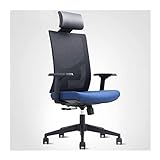 ZXFYHD Bürostuhl,Gaming Stuhl Ergonomie Konferenzstuhl Boss Stuhl Swivel Computer Stuhl Nylon verstellbare Rückenlehne (Color : Blue, Size : Nylon)