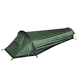 HZH Campingzelte, Camping-Ultraleichtzelt, Reiserucksack-Einzelzelt, armeegrünes Zelt, wasserdichter Schlafsack