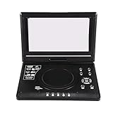 HEALBYBLE Tragbares mobiles 9,8-Zoll-DVD-Laufwerk mit Mini-TV-HD-Player, eingebauter wiederaufladbarer Batterie, unterstützt SD-Karte/USB-Anschluss/DVD,Multiformat-Kompatib