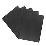 sourcing map 5Stk.Wellpappe Kunststoffplatten 3 mm Schwarz Blank Yard-Rasenschilder 12 Zoll x 16 Zoll wasserdichtes Schild Blank B