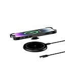KPON Wireless Charger, 15W Induktive Ladestation durch 10mm Hülle für iPhone 14/13/12 Mini/12 Pro Max/11/SE/Xs/XR/X/8 Plus, Apple AirPods, Galaxy S21/S20/S10/S8/Note 8 Handy und qi Phone
