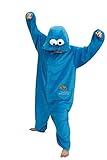 SMITHROAD Jumpsuit Tier Karton Fasching Halloween Kostüm Sleepsuit Cosplay Fleece-Overall Pyjama Schlafanzug Erwachsene Unisex Nachtwäsche L