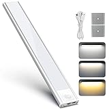 LED Bewegungsmelder Schrankleuchten,USB Wiederaufladbar Schranklicht mit Bewegungsmelder, Intelligente LED Küchenleuchte,Weiches Licht für Küche,Kleiderschrank