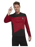 Luxuspiraten - Herren Star Trek-Kommandouniform, Das Nächste Jahrhundert, Oberteil, M, Rot