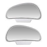 FENGFANG Lifang Store Konvexes Glas Auxiliary Mirror Car Rückspiegel Blind Spot Dead Angle Snap Way for Parken geeignet PDC Unterstützung Automobilzubehör (Color : White)