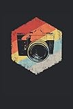 Retro Film Kamera: Notizbuch 6'x 9' liniert. Planner für Fotografen | Fotografie | Kamera | Filmkamera | Notizen