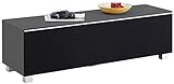 Brandneu - Glas anthrazit matt - TV-Board Soundboard Maja 7736 Soundconcept mit Akustikstoff schwarz in 140 x 43 x 42 cm