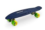 QKIDS Skateboard Galaxy | Kinder | bis 50kg | Leise Räder | rutschfeste Plattform | ABEC-7-Lager | Zitrone