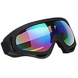 Vicloon Skibrille, 1 Stück Ski Snowboard Brille, UV-Schutz Goggle, Motocross Brille Helmkompatible, Anti-Fog Skibrille, Sportbrille für Skifahren Motorrad Fahrrad Skaten, Unisex …