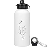 Azeeda 600ml 'Ratten' Trinkflasche/Wasser-Flasche (WT00030947)