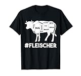 Fleischer Metzger Schlachter Rind Fleisch Fleischerei T-Shirt