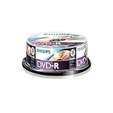 Philips DVD-R Rohlinge (4.7 GB Data/ 120 Minuten Video, 16x High Speed Aufnahme, 25er Spindel)