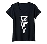 Damen WWE Finn Balor + Logo-Dreieck T-Shirt mit V-Ausschnitt