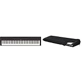 Yamaha P-45B Digital Piano schwarz + Gator Keyboard-Cover für Keyboards mit 88 Tasten (Stretch) Bundle