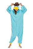 BGOKTA Onesie Tier Damen Sleepwear Erwachsene Hoodie Schnabeltier Kostüm Cosplay Tier Jumpsuit Pyjamas Tieroutfit, LTY117,M