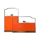 Schmuckkästen Kreative Messing Aufbewahrungsbox Libelle Tragbare Aufbewahrungsbox Licht Luxus Aufbewahrungsbox Garderobe Eingang Schmuckschatulle Dekoration (Color : Orange, Size : 30 * 22cm)