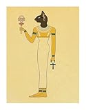 BYAMBD Leinwandbilder Kunstdruck Alte Ägypten Mythologie Katze Retro Poster Vintage Kunstdruck Kraft Papier Poster Home Bar Café Zimmer Dekor Kunst Wand Malerei(G,30x40cm)