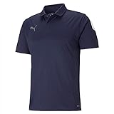 PUMA Herren Teamliga Sideline Polo Shirt , Dunkel Blau , XL
