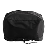 Morsø Vulcano Wok Burner Cover – Wok-Brenner Abdeckung aus wasserabweisendem Polyester, Wetter-Schutzhülle für Vulcano Wok Gasbrenner, im cleanen Design, Schw