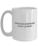 Shisha Smoking Mug - Shisha Smoking ist mein Cardio - White Ceramic Coffee Mug